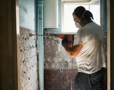 Professional demolition work