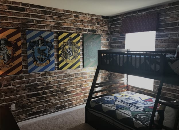 Harry Potter themed kids room