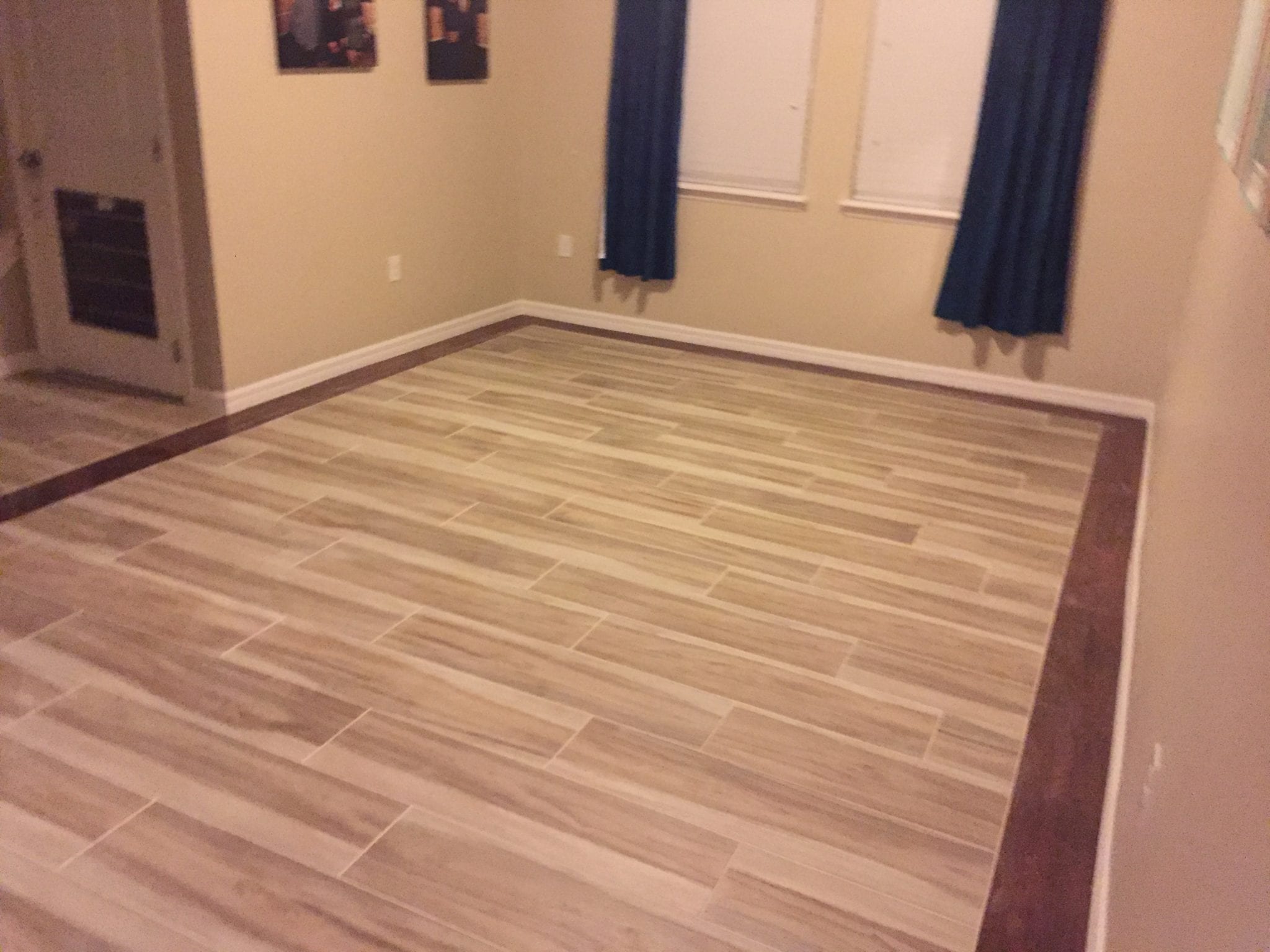Wood-look flooring installation
